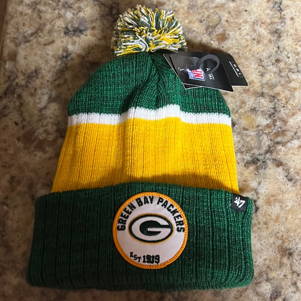 🛍️📣🏈 2/$35🛍️ 💯Seasons Green Bay Packers NFL Commemorative Beanie by ‘47